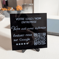 Plaque d'Avis Google - Gravure Laser acrylique Noir 👑 - King Gravure Laser