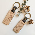 Porte - Clés Calendrier Personnalisé en Bois – Gravure Laser de votre Date Unique - King Gravure Laser