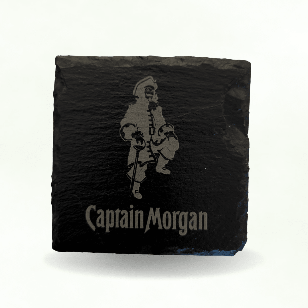 Lot de 6 Dessous de Verre en Ardoise Naturelle - Gravure Laser Personnalisée - King Gravure Laser