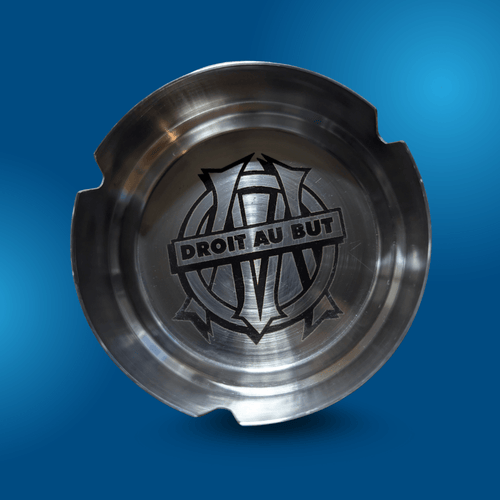 Cendrier en Acier Inoxydable Personnalisé OM - Gravure Laser Haute Précision - King Gravure Laser