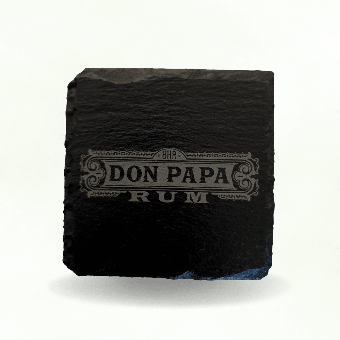 Lot de 6 Dessous de Verre en Ardoise Naturelle - Gravure Laser Personnalisée - King Gravure Laser