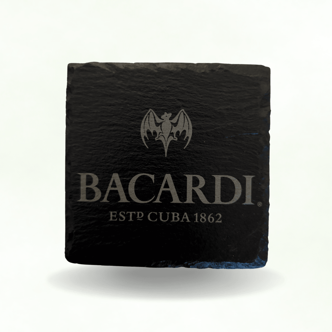 Lot de 6 Dessous de Verre en Ardoise Naturelle - Gravure Laser Personnalisée - King Gravure Laser