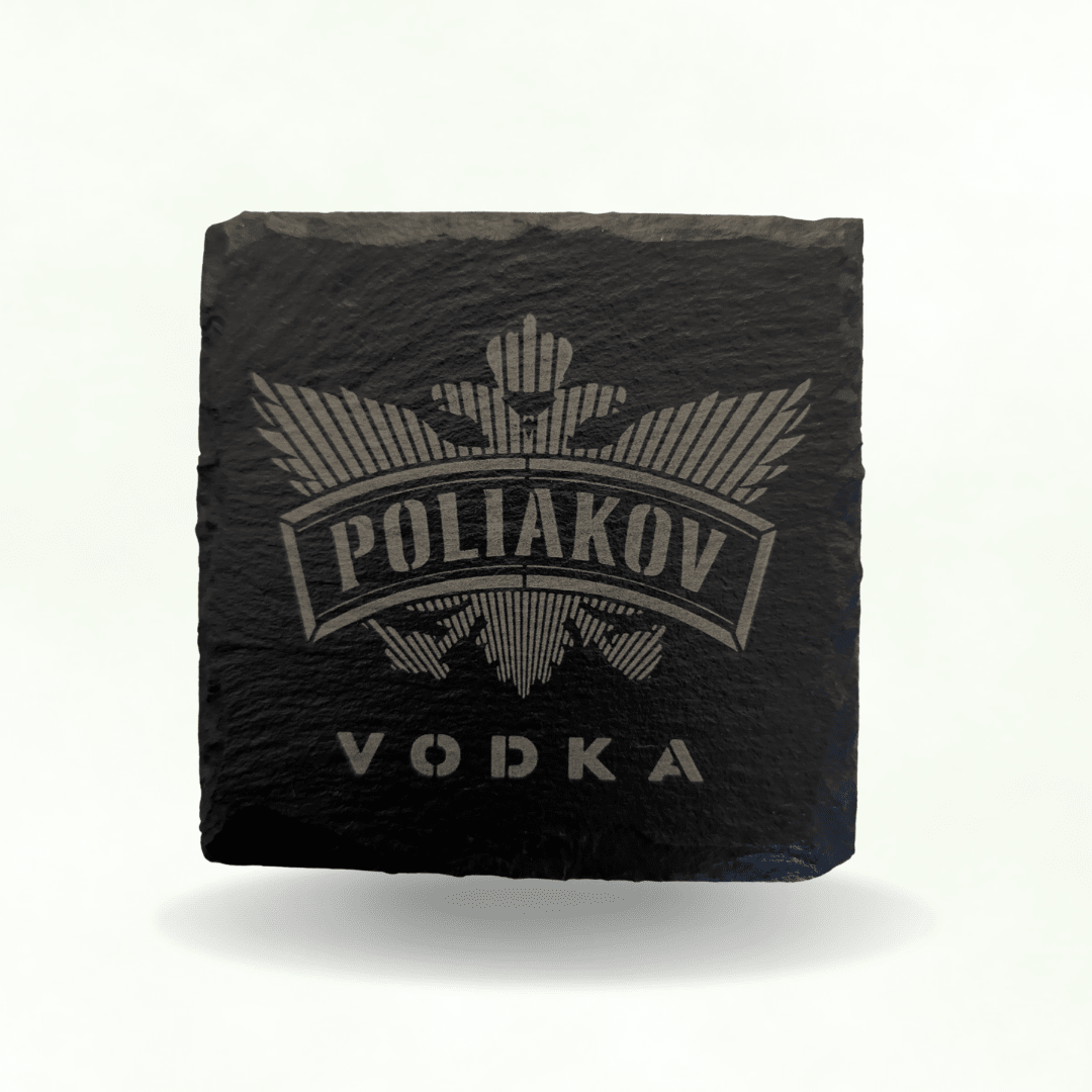 Lot de 6 Dessous de Verre en Ardoise Naturelle - Gravure Laser Personnalisée - King Gravure Laser